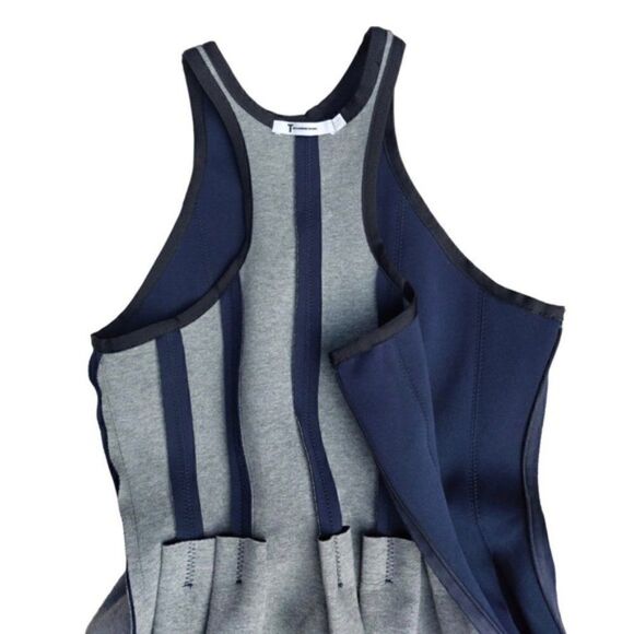 Alexander Wang • Neoprene Pleated Skater Dress - Picture 8 of 8